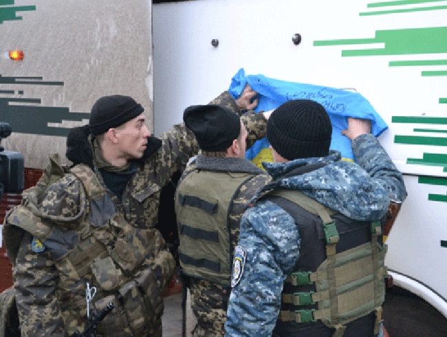 Бойцы батальона «Львов» вернулись домой из Дебальцево