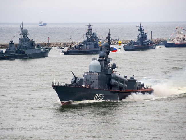 В России начались военные учения Балтийского флота